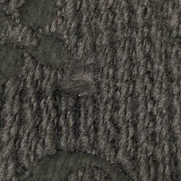 Auth LOUIS VUITTON Eschar Progo Mania M72431 Anthracite - GM0197 Scarf 94 Wool - Picture 3 of 5